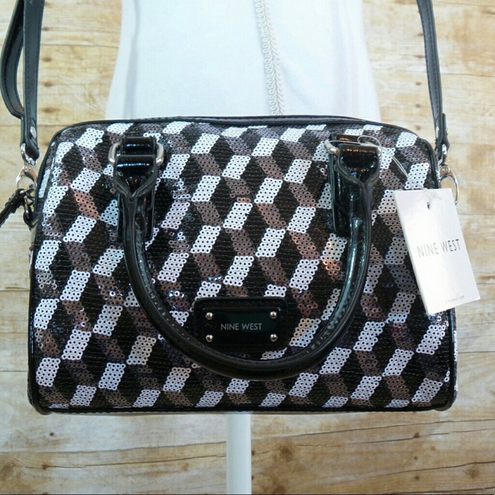 NWT Nine West Geo Sequins crossbody